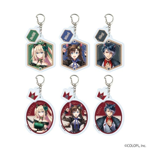 Llaveros acrílicos con piezas