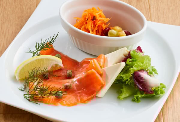 Smoked Salmon and Cream Cheese Plate