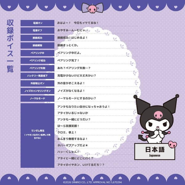 Cinnamoroll special voice