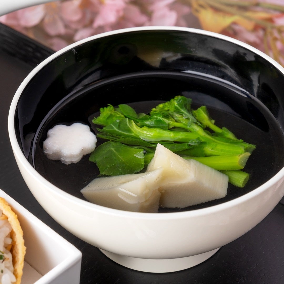 Soup bowl with seasonal ingredients