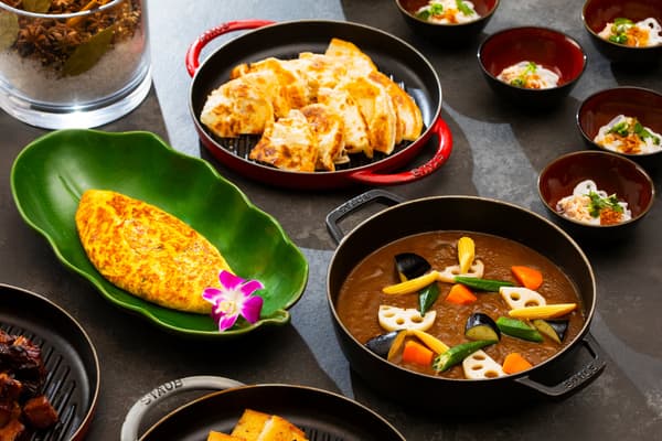 Oriental Curry and Asian Baked Eggs