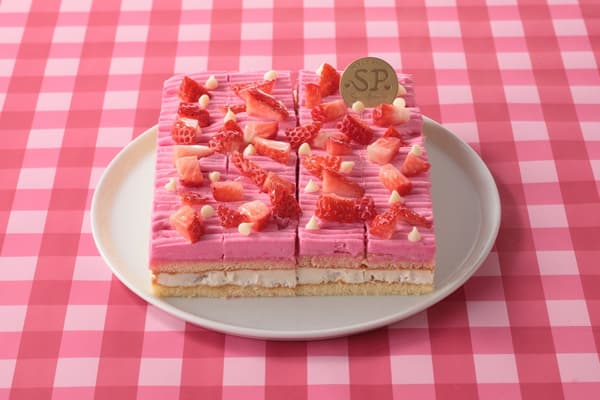 Strawberry and Sakura Bean Paste Cake
