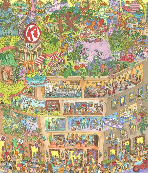 신작 판화 “Dream Department Store” 53x45cm