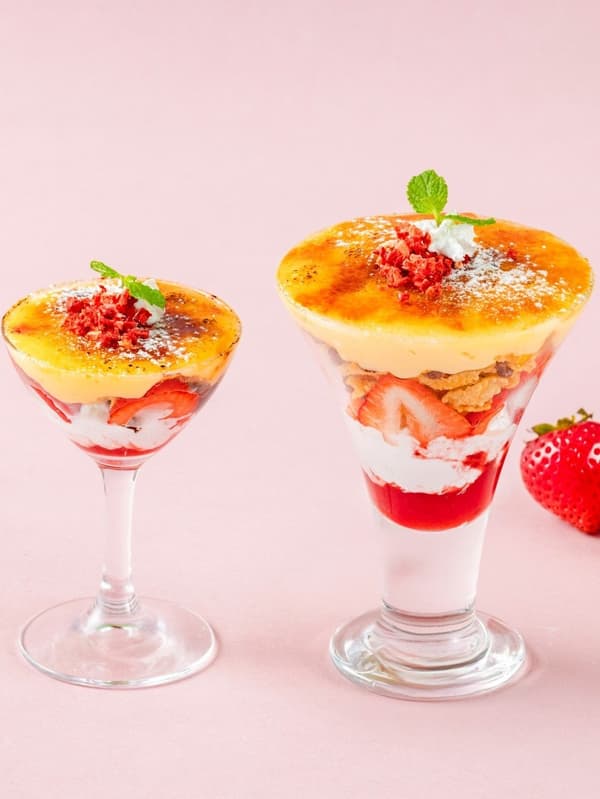 Strawberry Brûlée Parfait