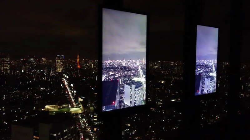 Sky Gallery at night
