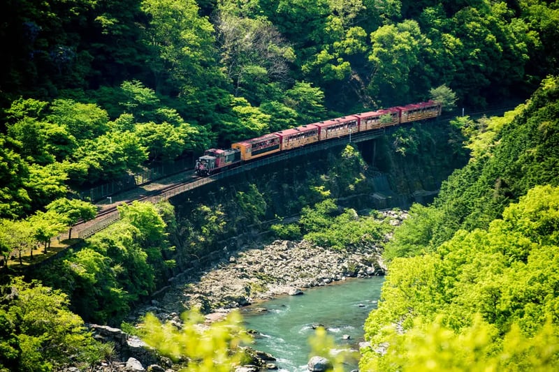 Sagano Romantic train(嵯峨野トロッコ列車)
