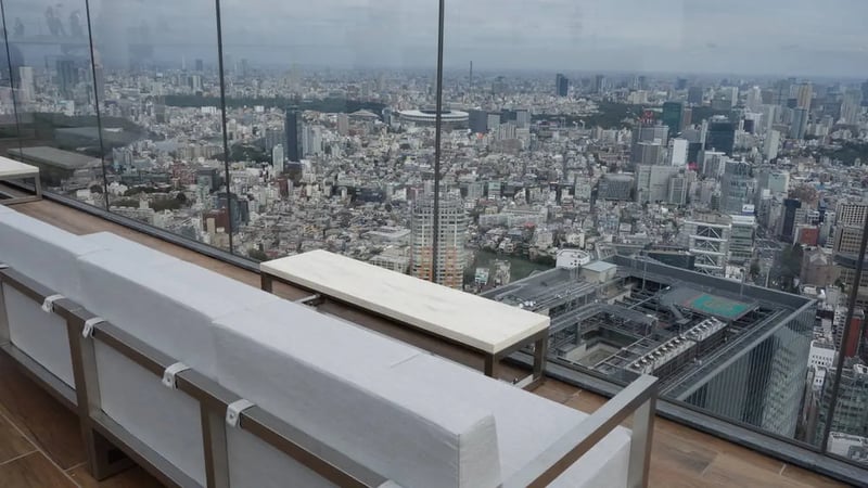 You can also sit on a bench and enjoy the view.