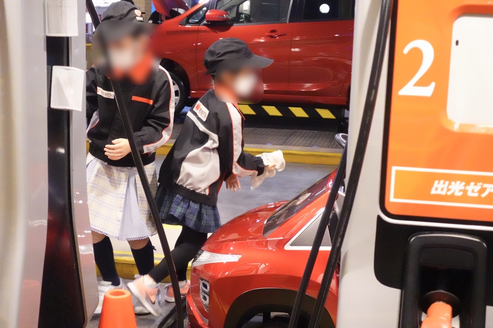 Gas station activity at KidZania