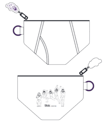 Evil Eye brief pouch
