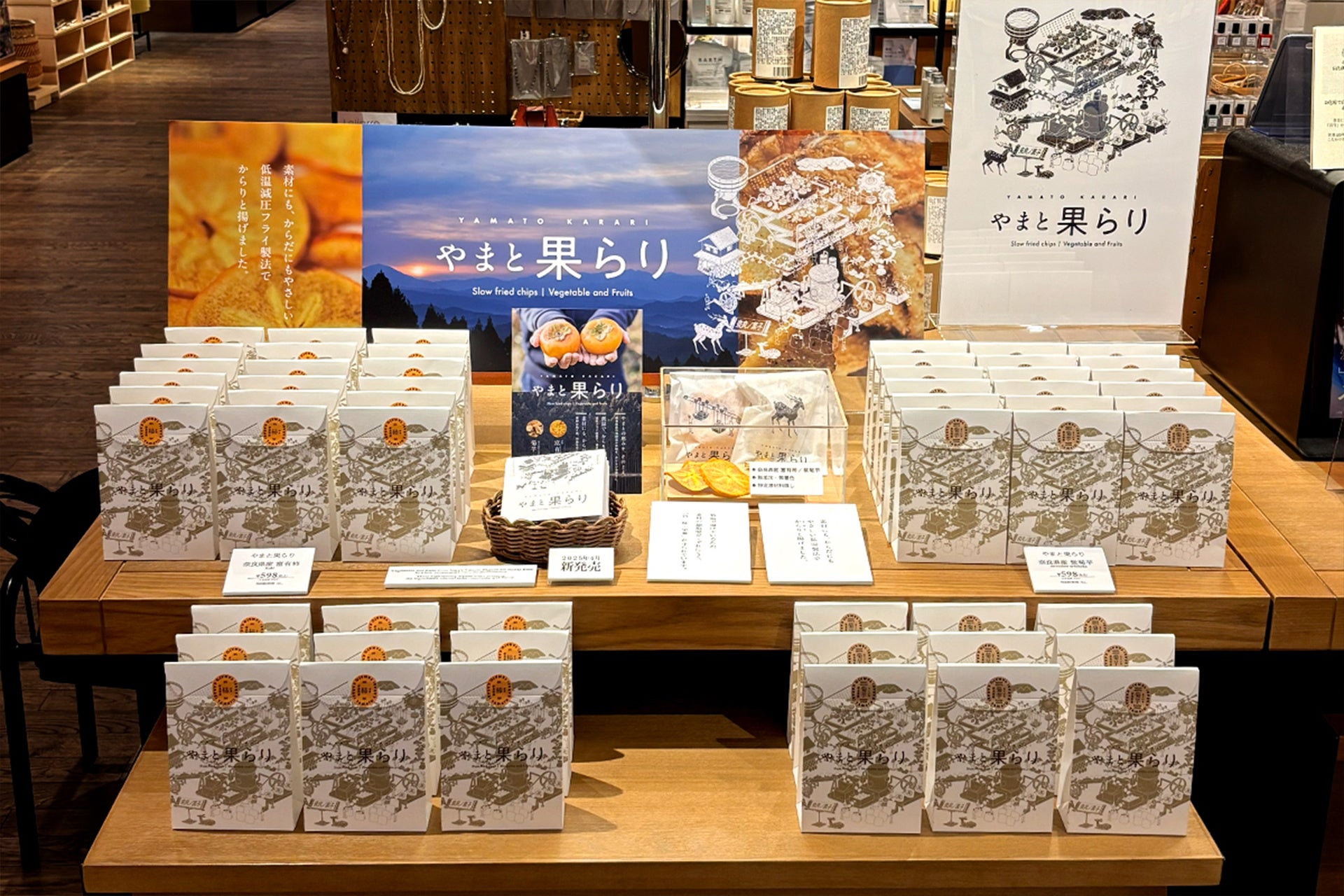 소매점 장면. 선물 코너에서의 존재감이 커지고 있습니다