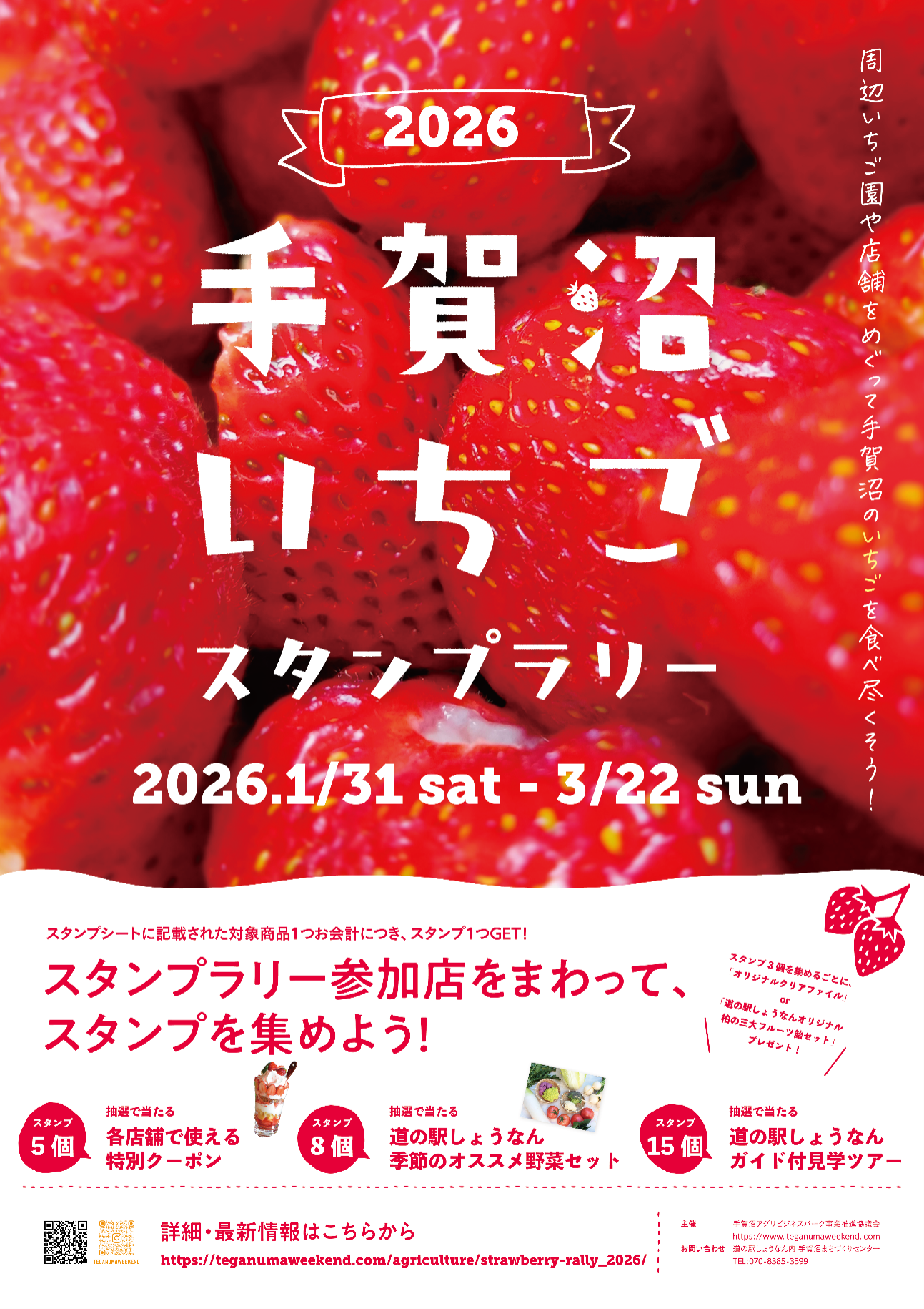 Teganuma Strawberry Stamp Rally 2026 in Kashiwa City, Chiba