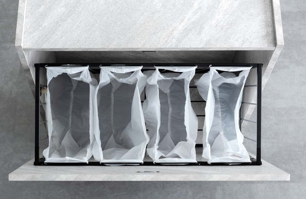 Image of 4-compartment bag setup