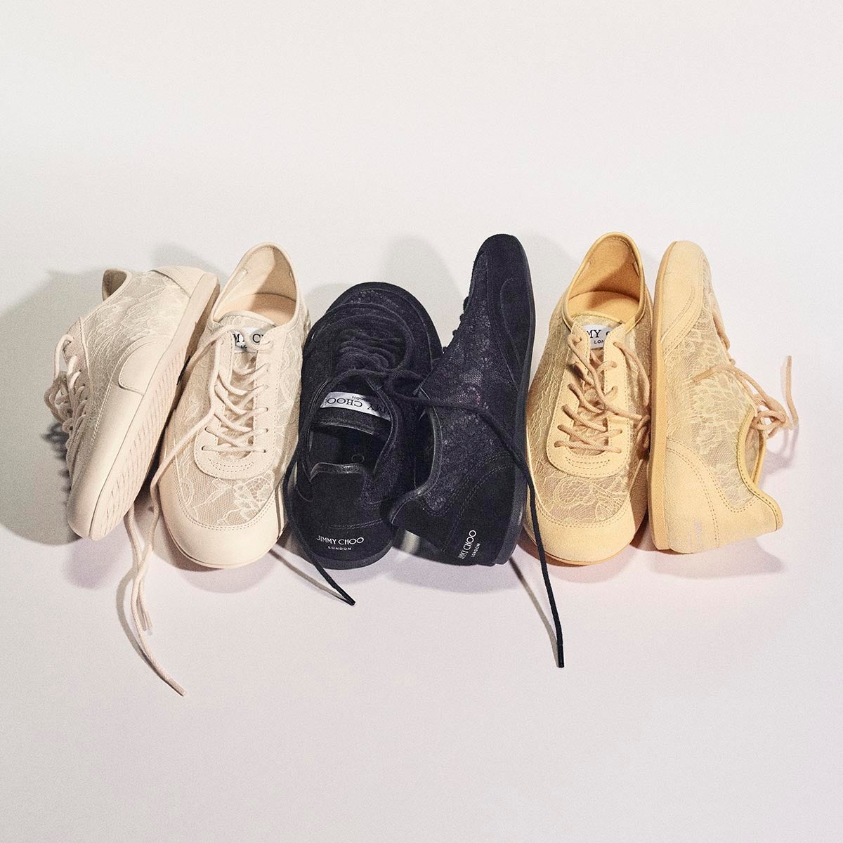 JIMMY CHOO SUNNY 运动鞋 - 蕾丝鞋面的细节图