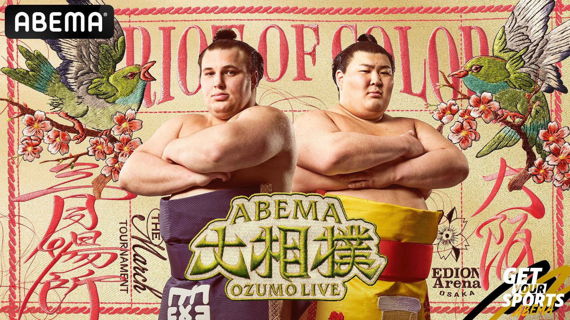 ABEMA Revela Nueva Imagen Clave para el Torneo de Sumo de Marzo de 2026, con Yashoairiki y Atamifuji