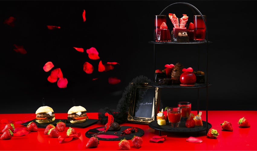 Descripción general del té de la tarde de fresa