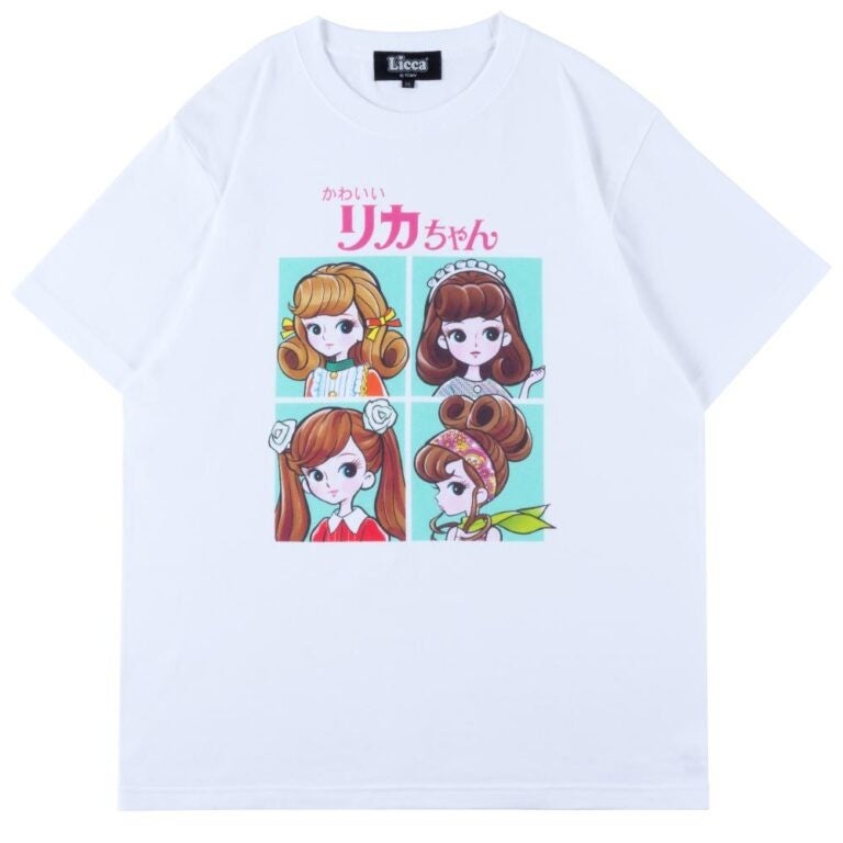 Kaos ilustrasi putih