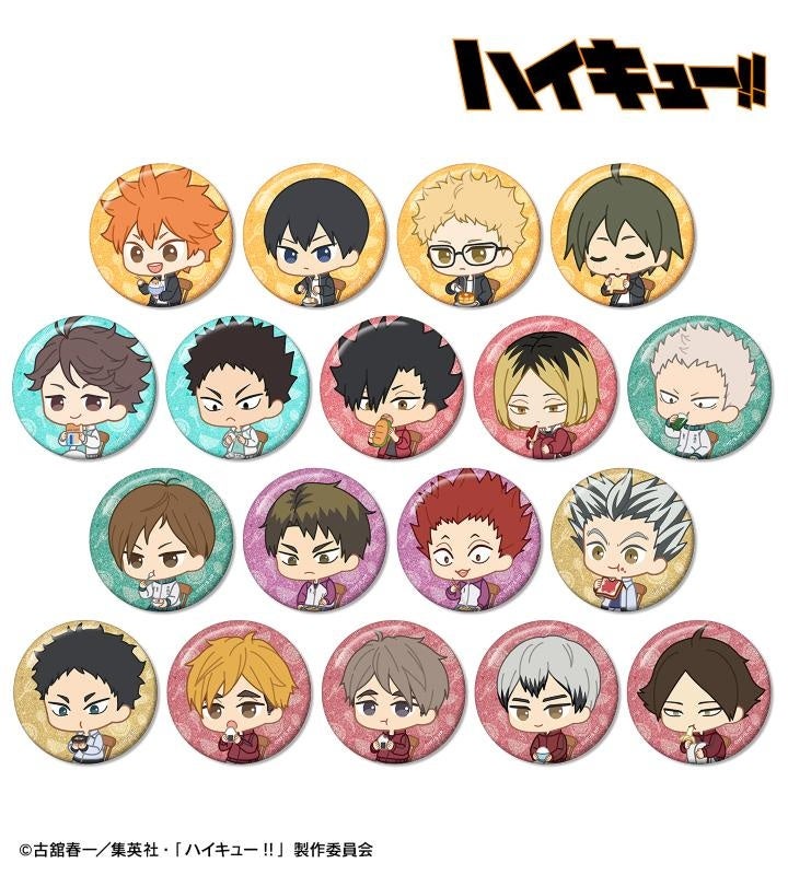 Haikyu!! Trading Chibi Character Morning Ver. Glitter Can Badge