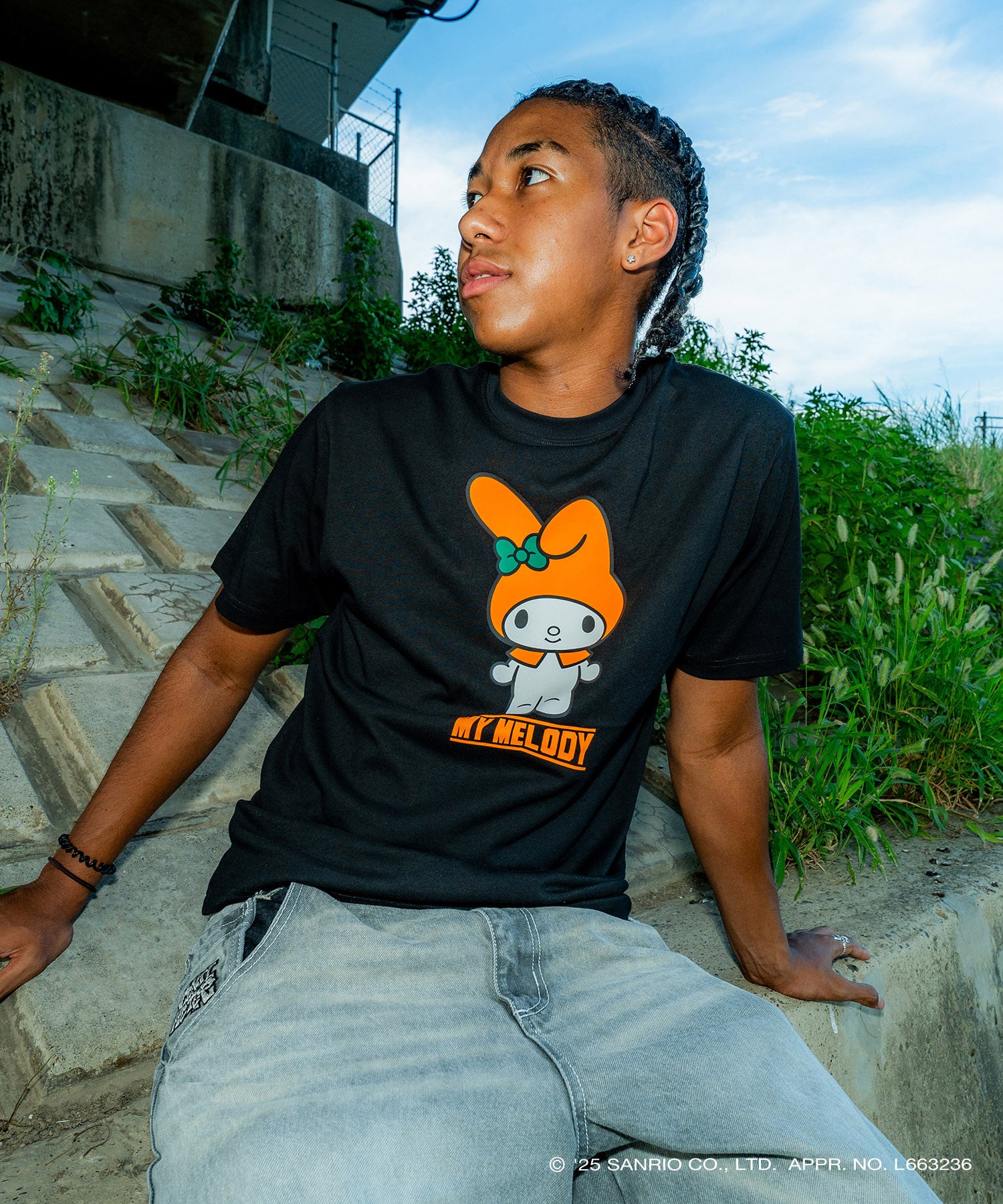 My Melody HG Color Tee Front and Back