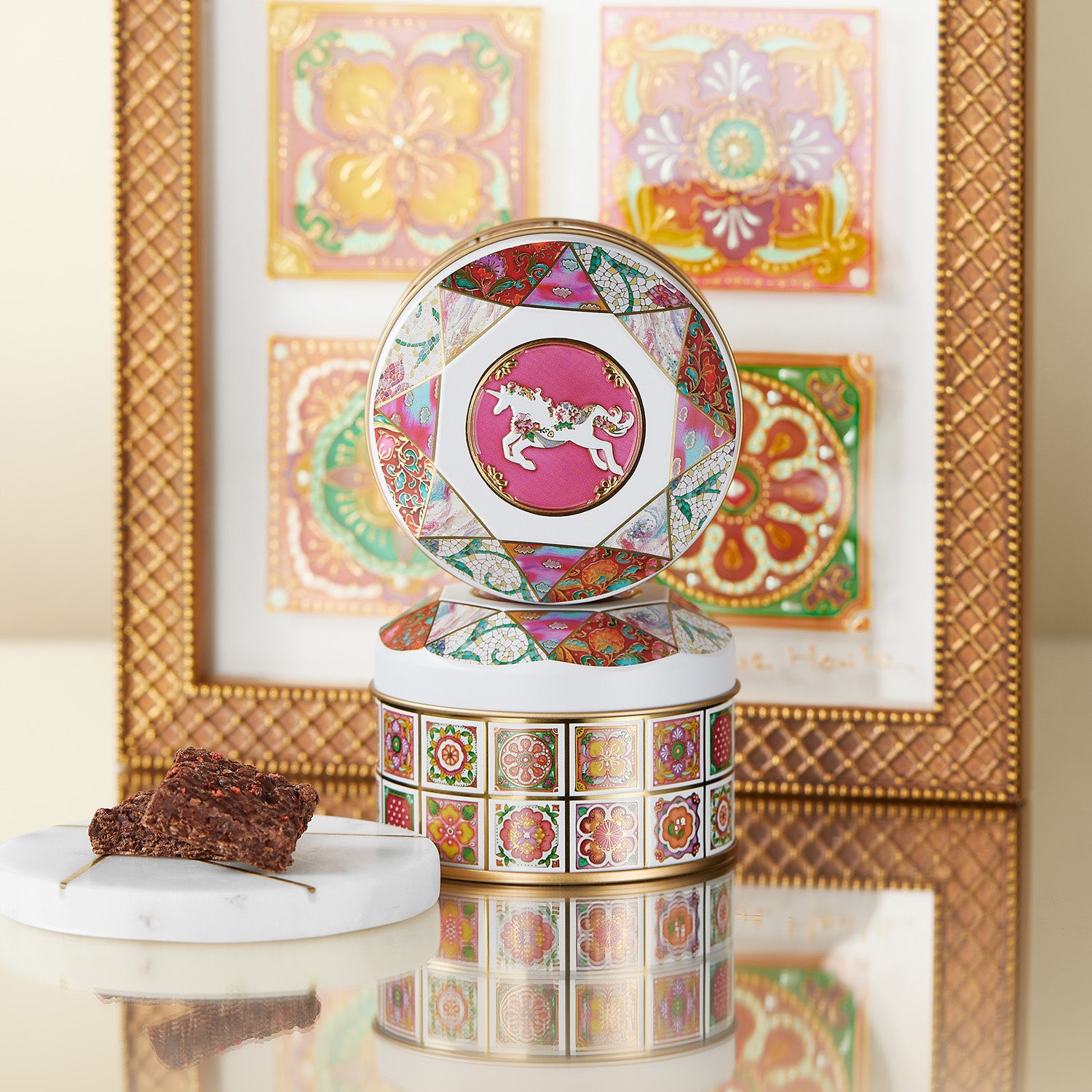 Chocolate confections inside